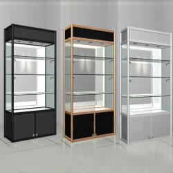 VITRINE EXPOSITION SC002 NOIR DORE VIT-SC002