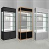 VITRINE EXPOSITION SC002 NOIR DORE VIT-SC002