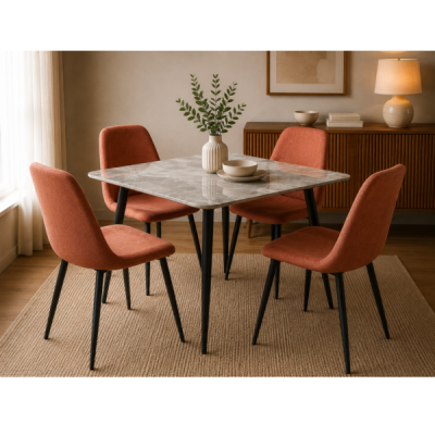 TABLE 8080 CARRÉE 80 X 80 GRIS