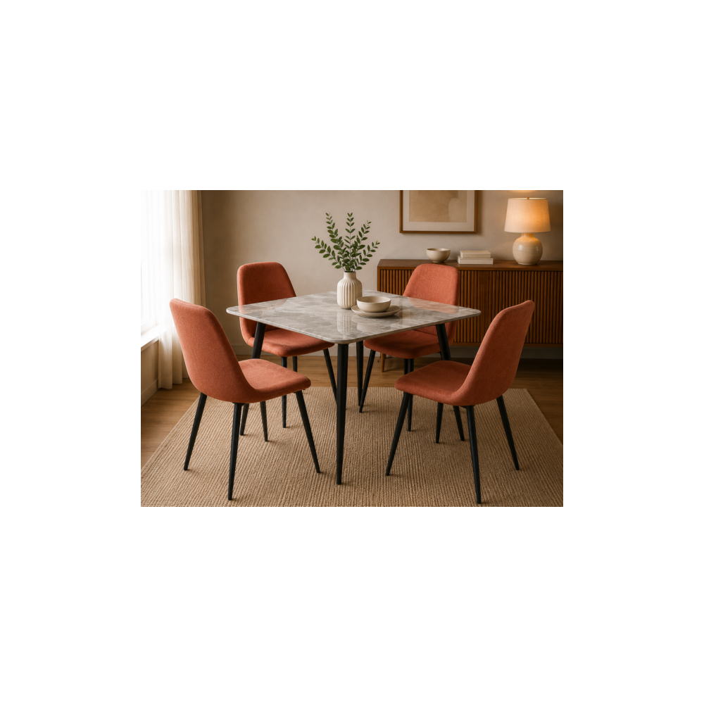 TABLE 8080 CARRÉE 80 X 80 GRIS