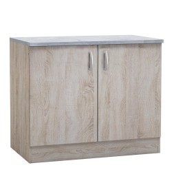 MEUBLE BAS 100/2PO PAPRIKA CHENE 249397