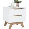 TABLE DE CHEVET 2T BLANC 131122