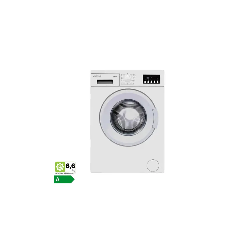 VF7KG-1000-W - LAVE LINGE 7KG VESTFROST 1000TRS/MN BLANC | Electro Meuble