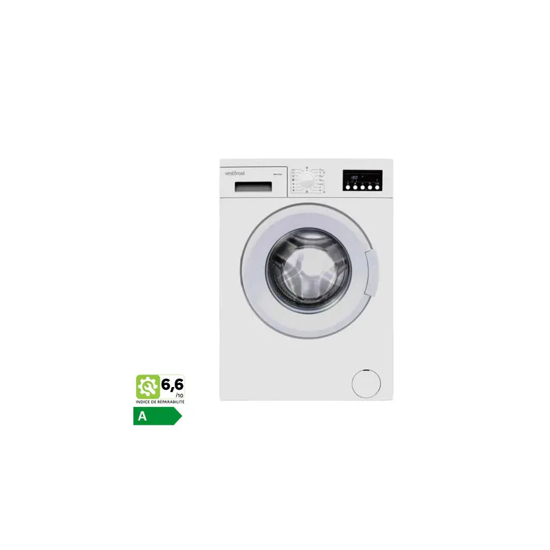 VF10KG-1400-W - LAVE LINGE 10KG VESTFROST 1400TRS/MN BLANC | Electro Meuble