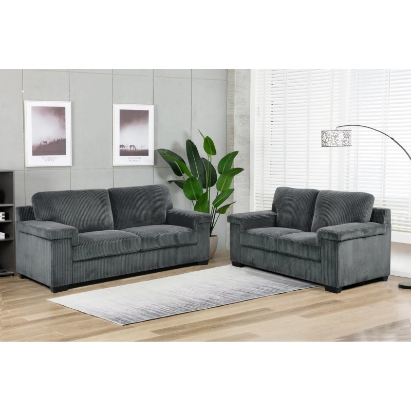 CANAPE 3+2 DARK GREY (200 × 88 × 89CM + 160 × 88 × 89CM) H-8800DG