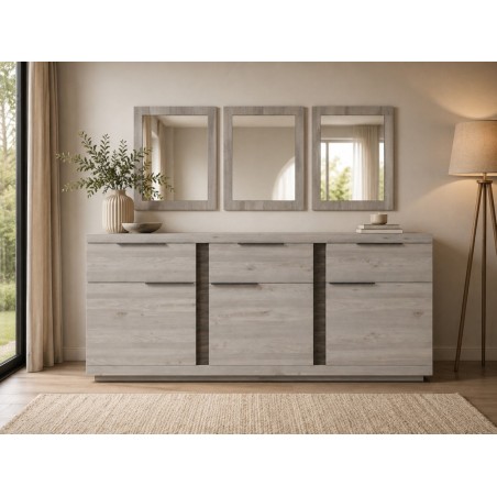 LISA BUFFET 3P+3T +3 MIROIRS LISA-BUFFET