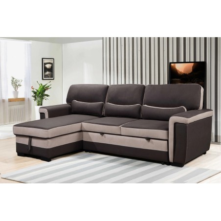 CANAPE ANGLE CONVERTIBLE 249 × 152 × 92CM ANGLE REVERSIBLE H8258