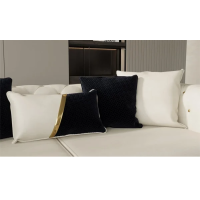 SALON 3 + 3 + 1 BEIGE DORÉ NOIR VANESA