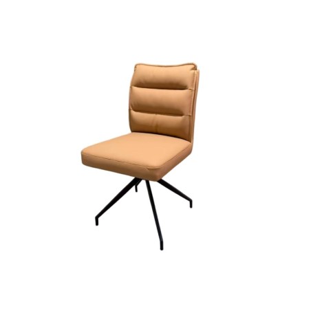 CHAISE CUIR PIVOTANTE CY903 ORANGE CHAISE-CY903