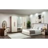 CHAMBRE A COUCHER UL25BE0051 LIT160/2CHEVET/COIF +ARMOIRE 2.40 CHAMBRE-UL25BE0051