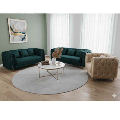 SALON 1 (BEIGE) + 2 (VERT) + 3 (VERT) VERT