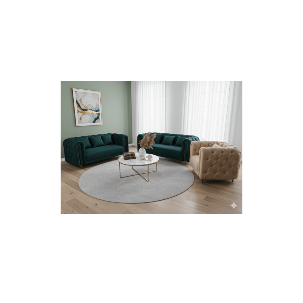 SALON 1 (BEIGE) + 2 (VERT) + 3 (VERT) VERT