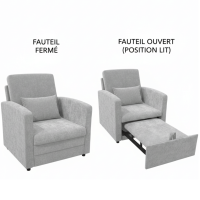FAUTEUIL CONVERTIBLE 80 X 85 X 80