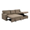 CANAPE LIT D'ANGLE BONO REVERSIBLE DARK BROWN BONO-28DBRO