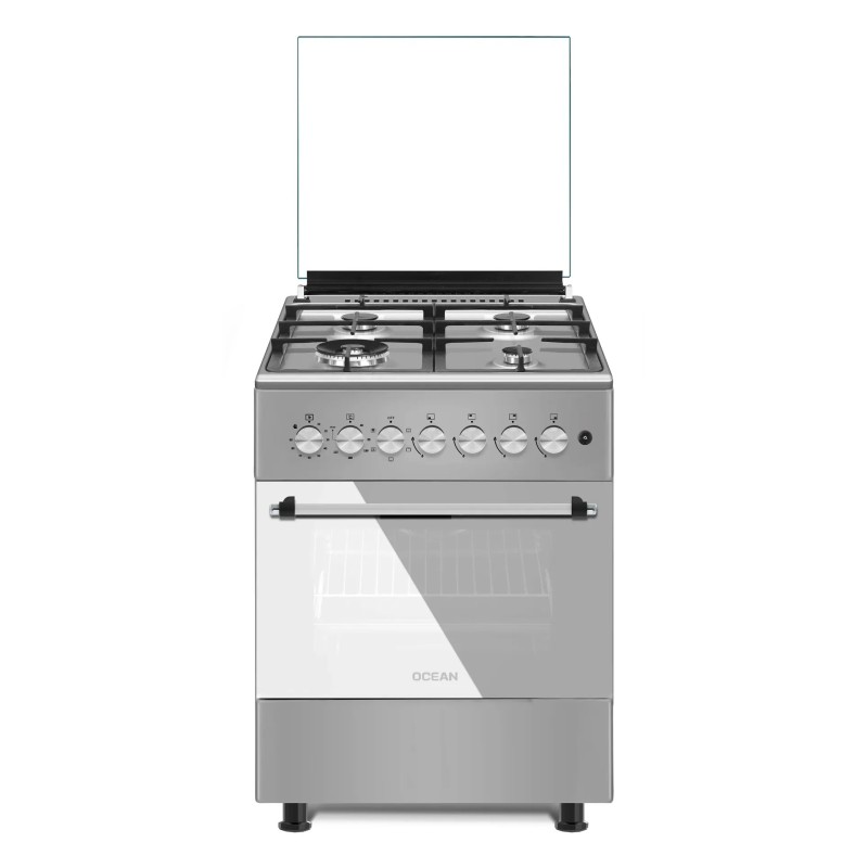 CUISINIERE OCEAN 4FG + FE INOX 60 × 60 OCMR6640-14ICCE