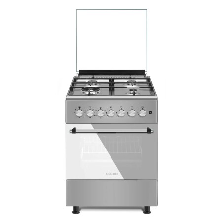 CUISINIERE OCEAN 4FG + FE INOX 60 × 60 OCMR6640-14ICCE