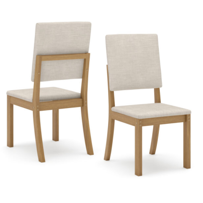 CHAISE BOIS MILLA 415 X 945 X 535 BEIGE S35 - 510