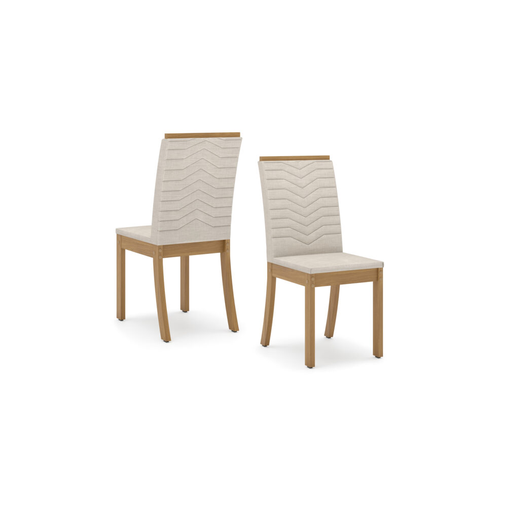 CHAISE BOIS ISA 415 X 955 X 550 BEIGE S11 - 502