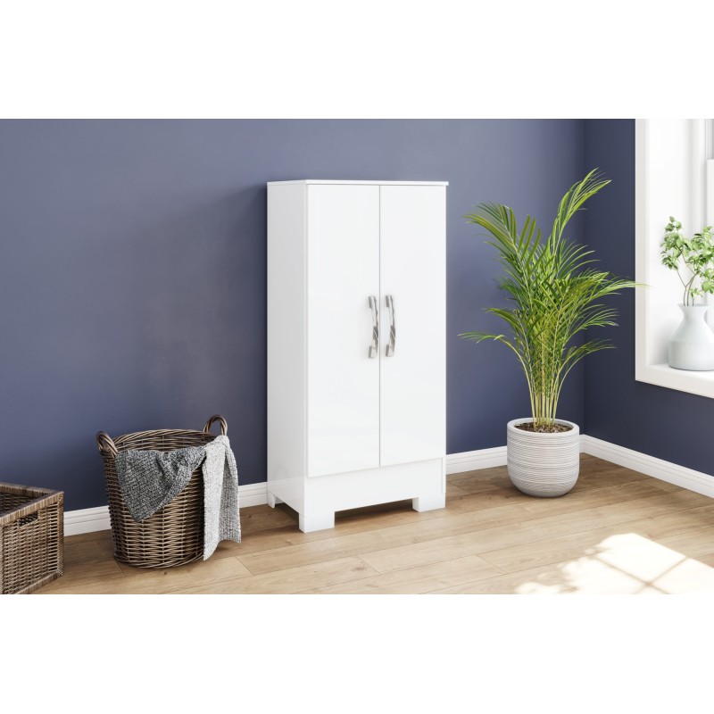 ARMOIRE DE RANGEMENT 2P BLANC BS03-10 ARM-BS03-10