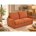 LAURA TERRACOTTA CANAPE CONVERTIBLE 2 PLACES 187 × 100 × 90CM LAURA-09TERRA