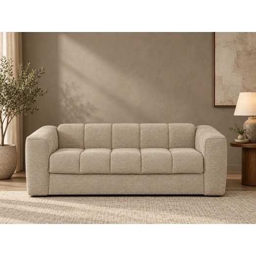 STELLA SAND CANAPE CONVERTIBLE 3 PLACES 209 × 99 × 70CM STELLA-02SAND