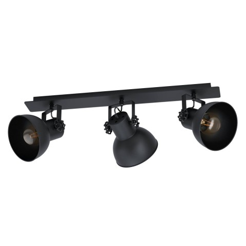 SPOT 3X40W E27 NOIR MAT