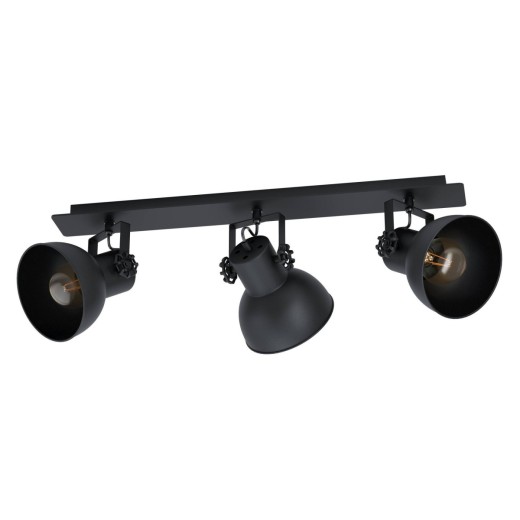 SPOT 3X40W E27 NOIR MAT