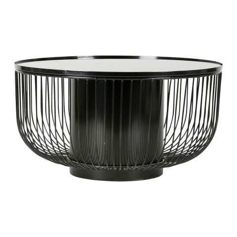 TABLE BASSE LAB NOIR D75XH40CM