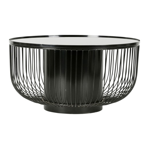 TABLE BASSE LAB NOIR D75XH40CM