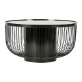 TABLE BASSE LAB NOIR D75XH40CM