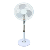 Ventilateur 7LINE 40 CM /PIED 90° ROND 3V BLC