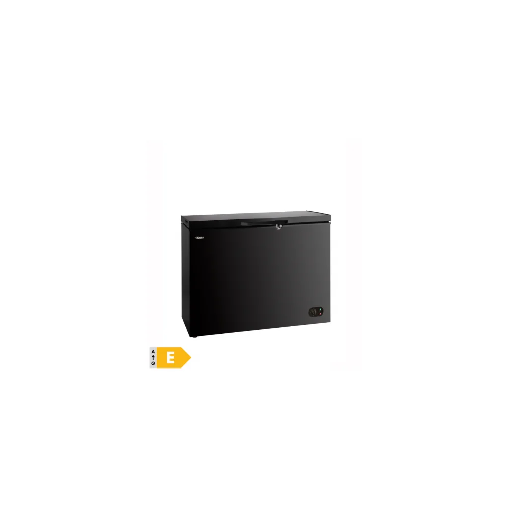 CONGÉLATEUR COFFRE DEROSSO 300 L NOIR CLASSE E DRK-CF300E-B