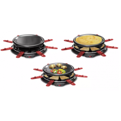Techwood Raclette Grill Crêpe - 8 Person Antiadhésif