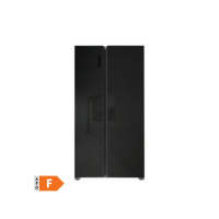 RÉFRIGÉRATEUR AMÉRICAIN DEROSSO 502 L NO FROST VERRE NOIR DRK-SBS