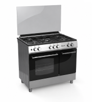 Cuisinière à gaz 5 feux DEROSSO 5G 60X90 BTE AL+S FE SILVER DR-609EB-S