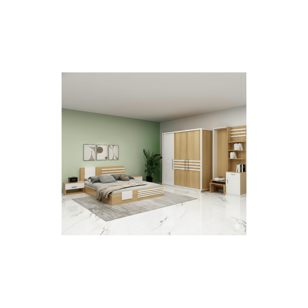 CHAMBRE A COUCHER UL25BE0040 LIT160/2CHEVET/COIF +ARMOIRE