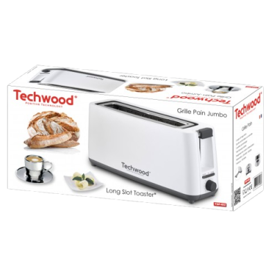 TECHWOOD Grille Pain Jumbo - Fente Longue