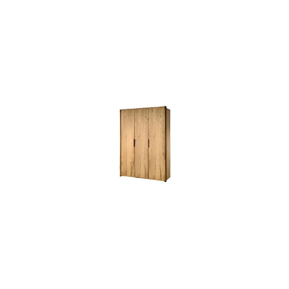 Armoire MALINA 3P/T BOIS TEAK (2 COLIS) SHBR32_1013_NC
