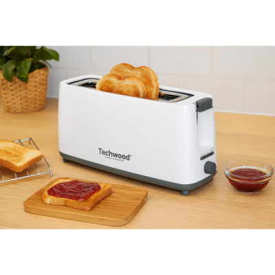 TECHWOOD Grille Pain Jumbo - Fente Longue