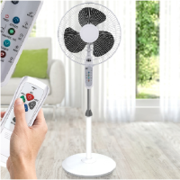 Ventilateur sur pied 7LINE 40CM AVEC TELECOMMANDE BLANC F1606