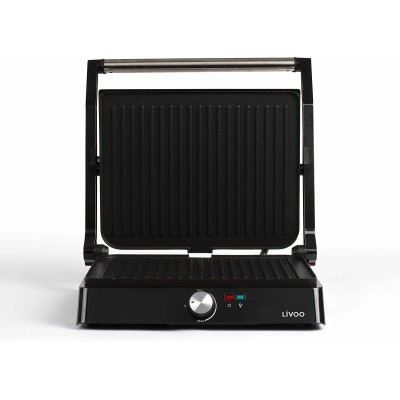 DOC223 - GRILL PANINI ET VIANDE LIVOO 2000W ACIER INOXYDABLE | Electro Meuble