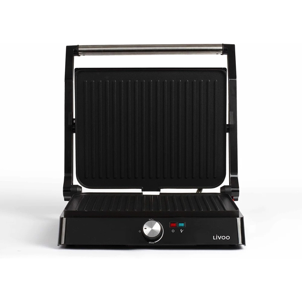 DOC223 - GRILL PANINI ET VIANDE LIVOO 2000W ACIER INOXYDABLE | Electro Meuble