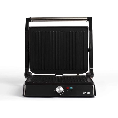 DOC223 - GRILL PANINI ET VIANDE LIVOO 2000W ACIER INOXYDABLE | Electro Meuble