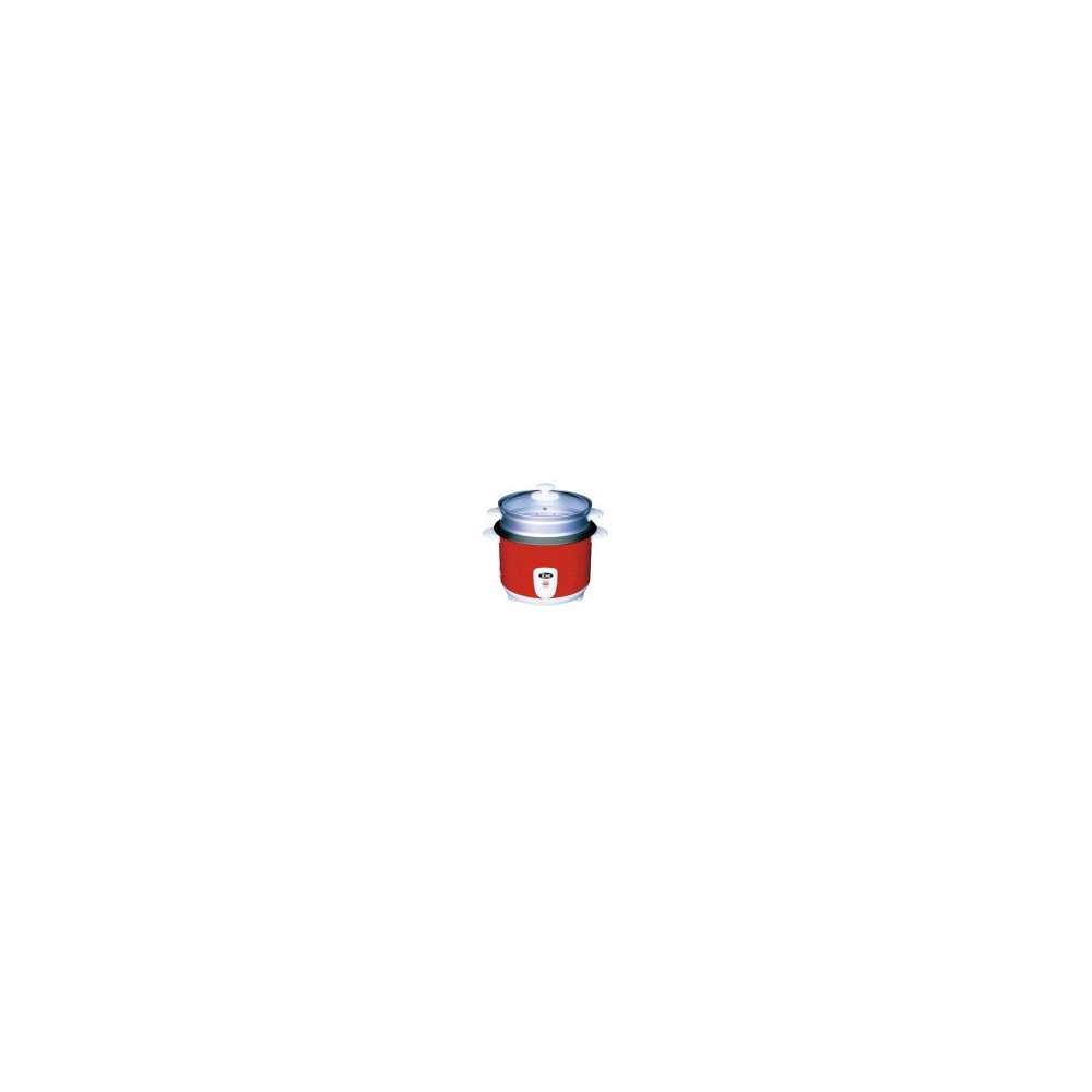 Cuiseur à riz 7LINE -  0.6L 300W - POT TEFLON - Rouge  RC-3RPT