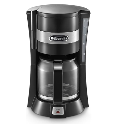 Delonghi Cafetière Filtre 10 Tasses LCD - Auto Stop