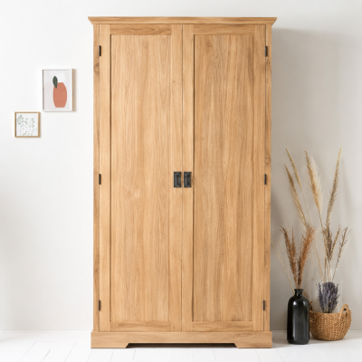 Armoire MALINA 2P/T BOIS - TEAK (2 COLIS) SHBR32_1012_NC