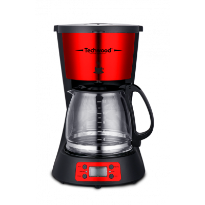 Cafetière programmable Techwood - Acier inoxydable