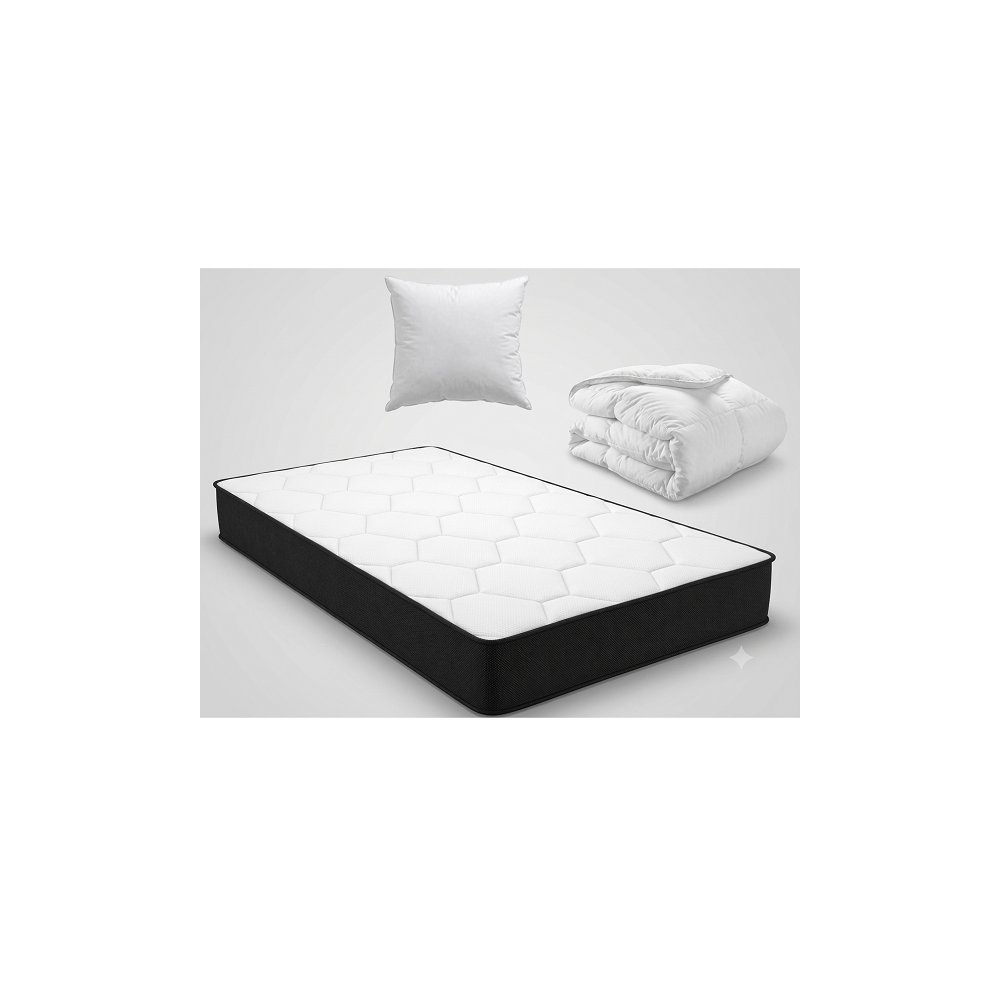Matelas TOPNUIT 90X190X15 cm AME 13CM MOUSSE D35 ARK091915A9