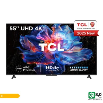 55V6C - TELEVISEUR TCL SMART 55" POUCES 139,7CM 4K UHD DLED  | Electro Meuble