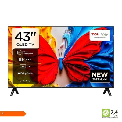 43S5K - TELEVISEUR TCL SMART 43"POUCES 108CM FHD SERIES QLED | Electro Meuble